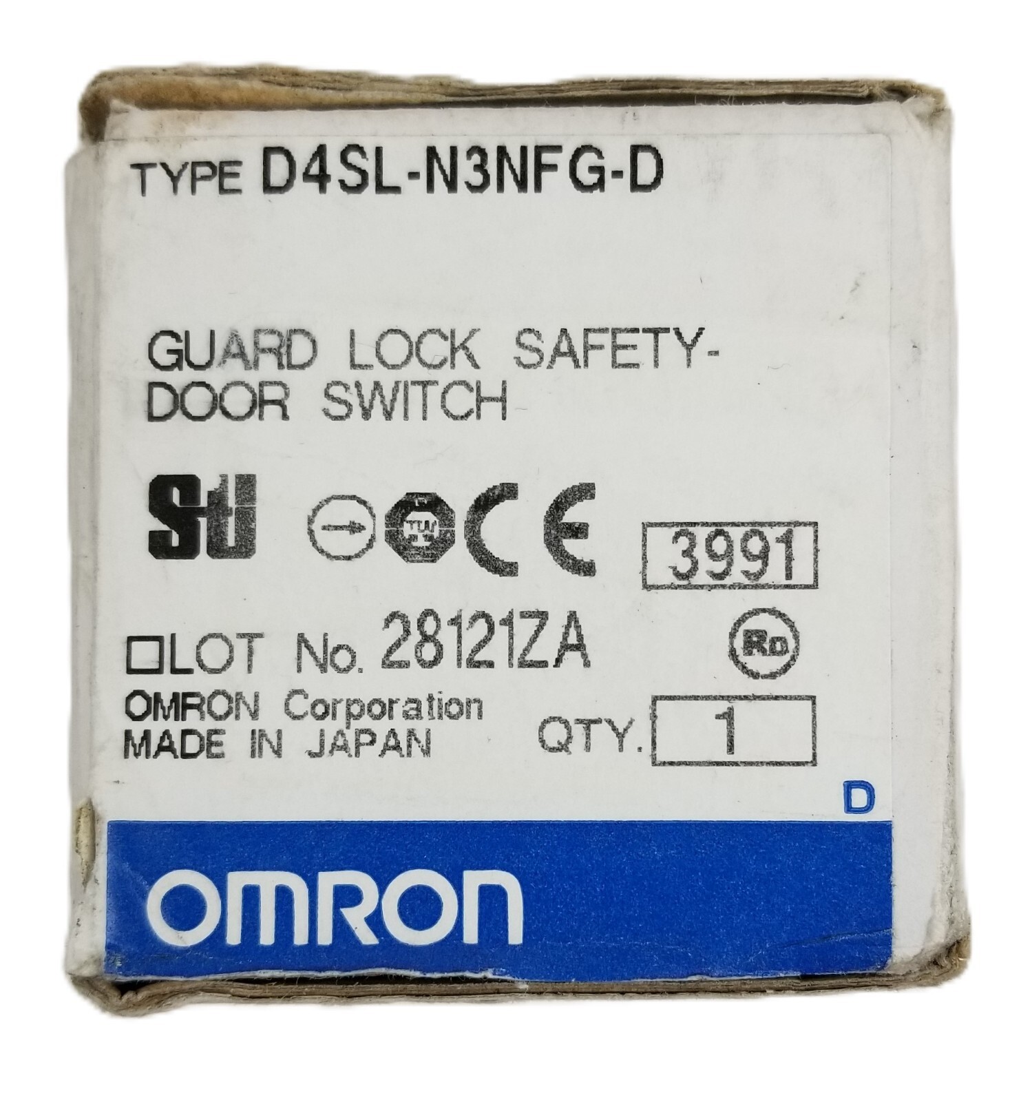 Omron D4SL-N3NFG-D Guard Lock Safety-Door Switch 1.5A 24Vdc 4NC+2NO IP67 NEW