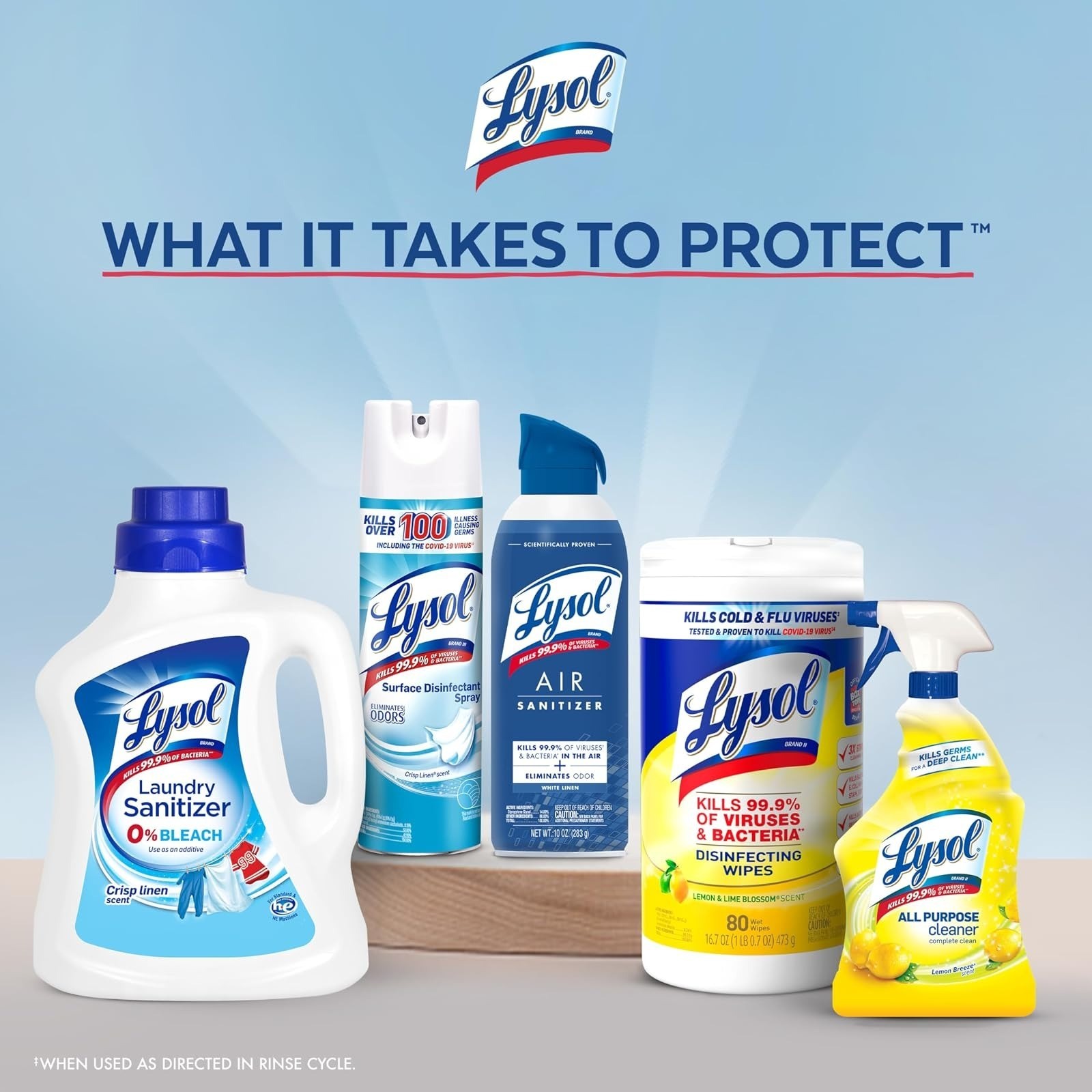 Lysol Laundry Sanitizer Additive Odor Eliminator Crisp Linen 90 fl oz