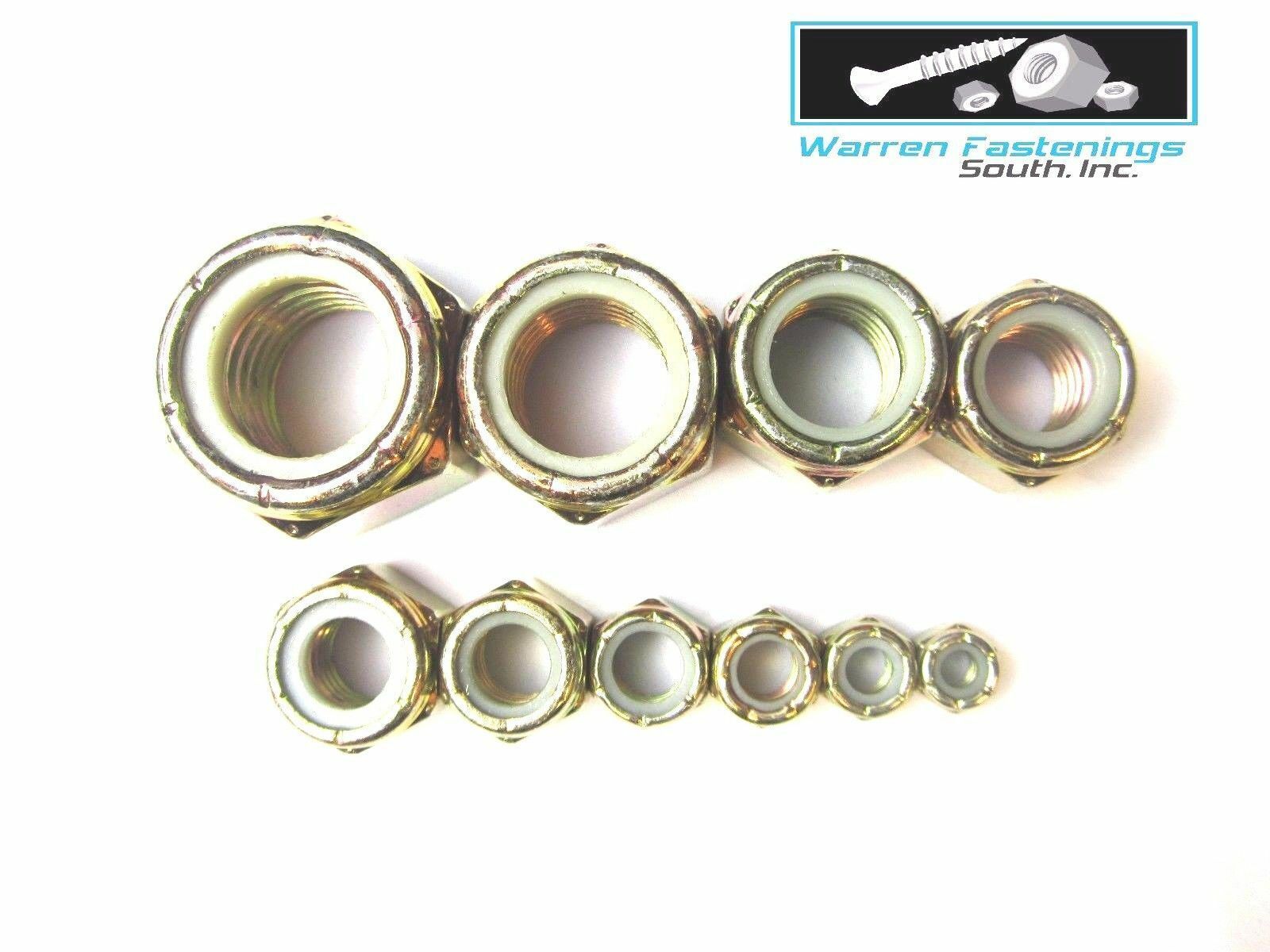 Nylon Insert Lock Nuts Grade 8 Yellow Zinc Fine Thread Kit 660 Pieces