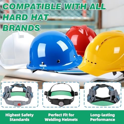 Hard Hat Sweatband 4Pcs, Innovative 3-Layer Fabric Hard Hats Sweat Bands Washabl