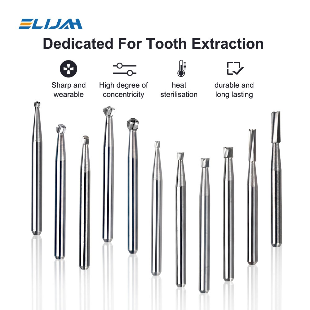 20 Types Dental Round Tungsten Carbide FG Bur For Surgical High Speed Handpiece