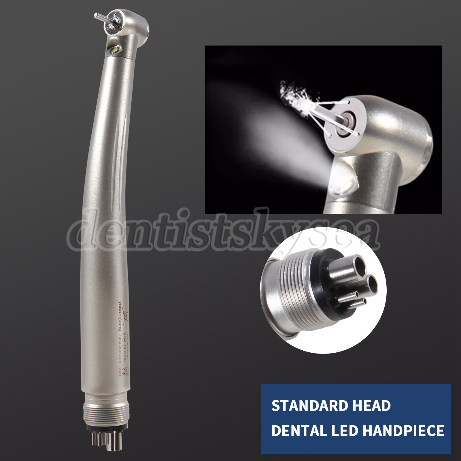 1/5/10 E-generator Dental LED Fiber Optic High Speed Handpiece 4H 3-Water Spray