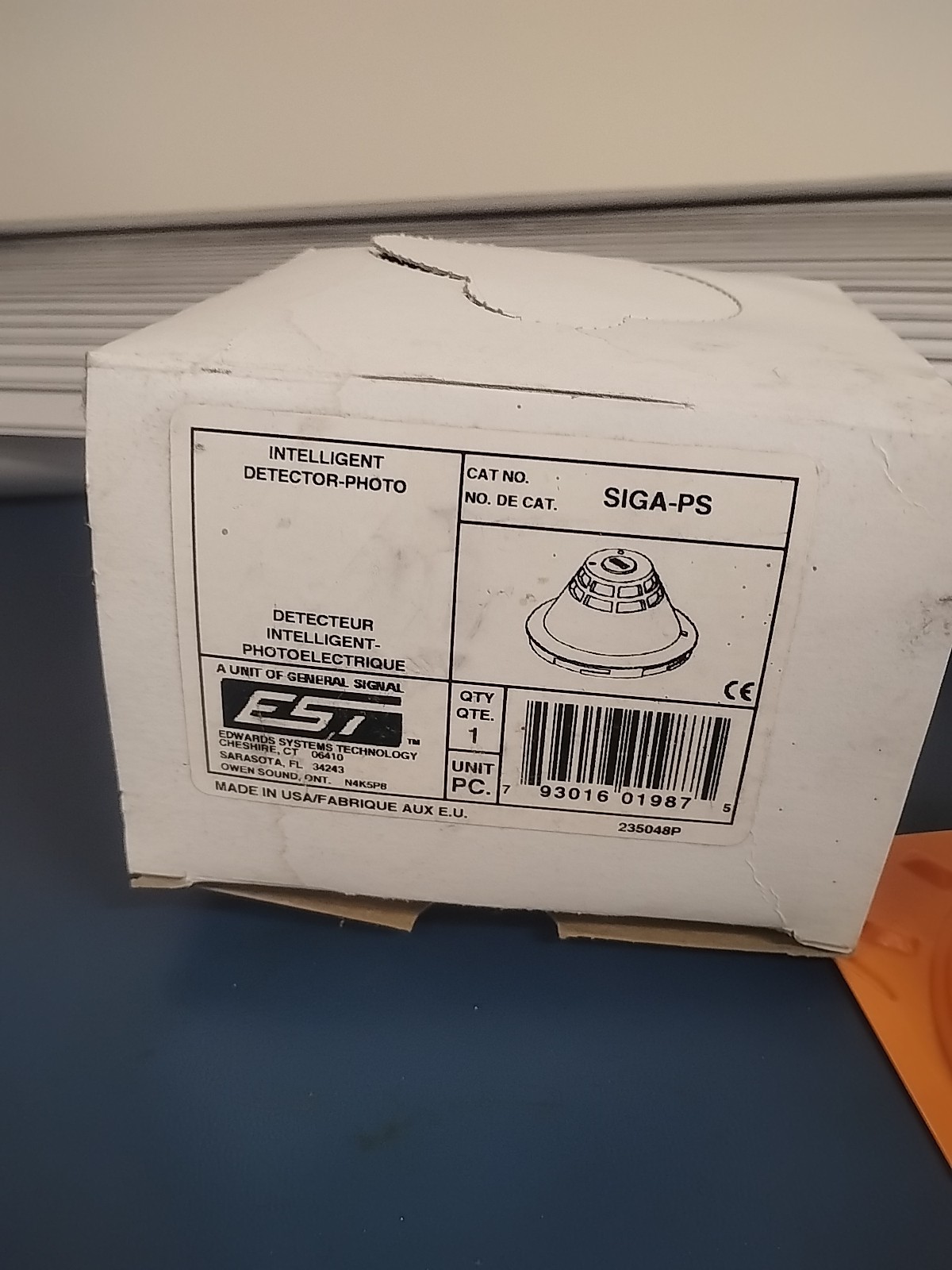 EDWARDS EST SIGA-PS INTELLIGENT PHOTO ELECTRIC SMOKE DETECTOR