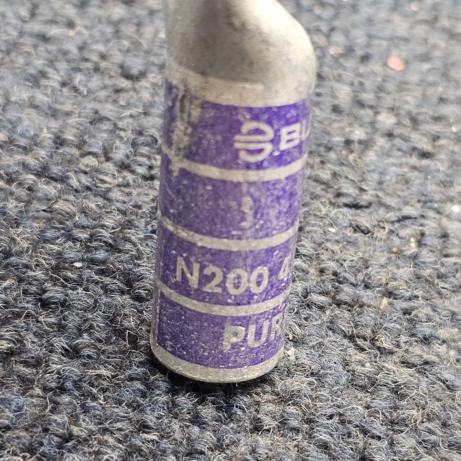 Burndy YA28: One-Hole Compression Lug, N200 4/0 AWG CU, Purple Die 15