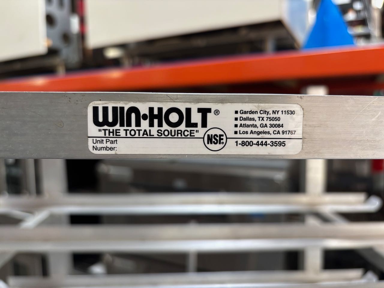 76″ Can Rack On Wheels Win-Holt CR162M #10 or #5 Bulk Storage NSF Aluminum #4643