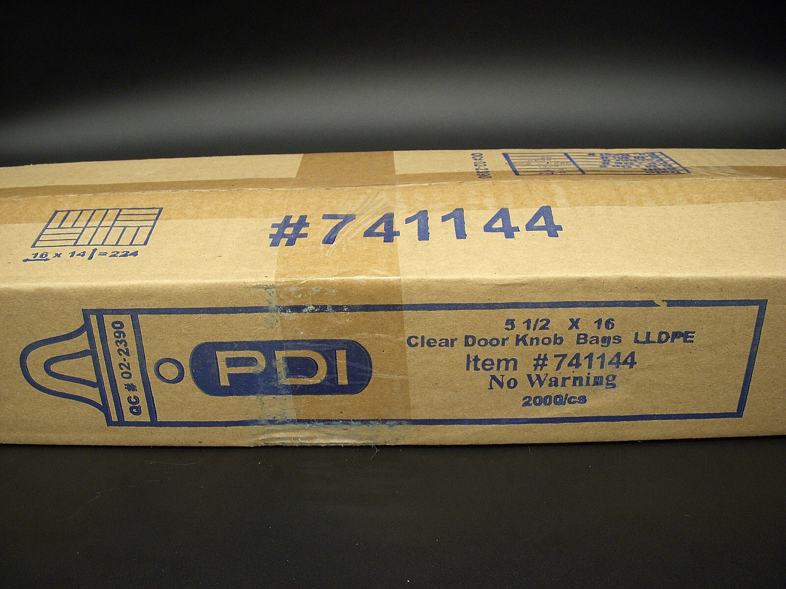 100 DOORKNOB Bags 5.5 X 16 Clear .4 MIL Plastic Hanging Newspaper PROMO Flyer