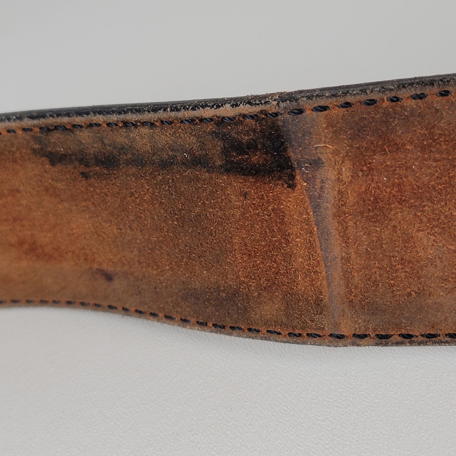 ​Bianchi #B2 Duty Belt Basketweave Black Leather Size 34 Law Enforcement Gear