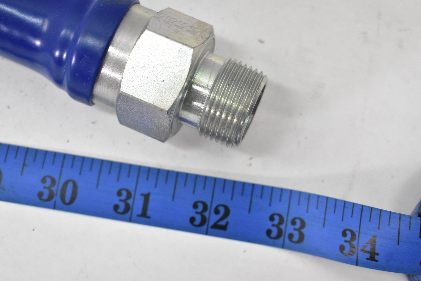 Dormont 3/4 in Gas Connector Hose Blue PVC Coated Antimicrobial Watts 3/4 MIP