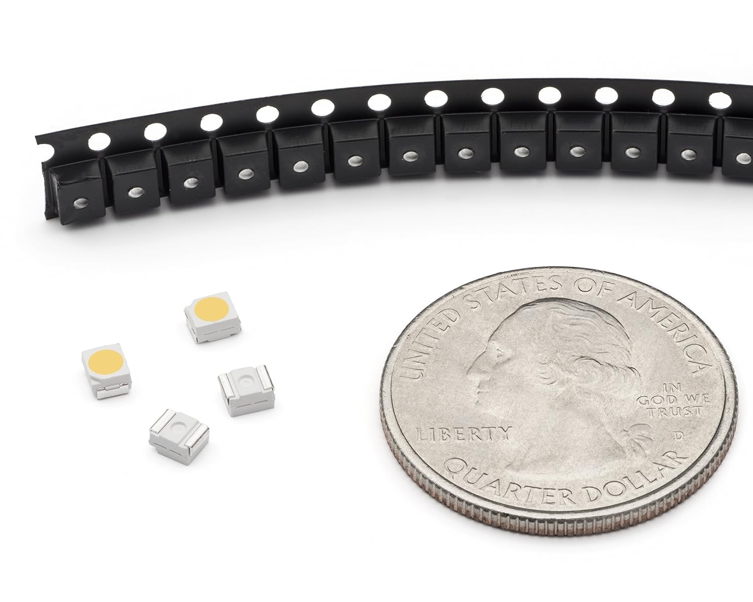 20 Pieces of PLCC-2 Surface Mount LEDs, 3528 Size SMD SMT LED – Warm White