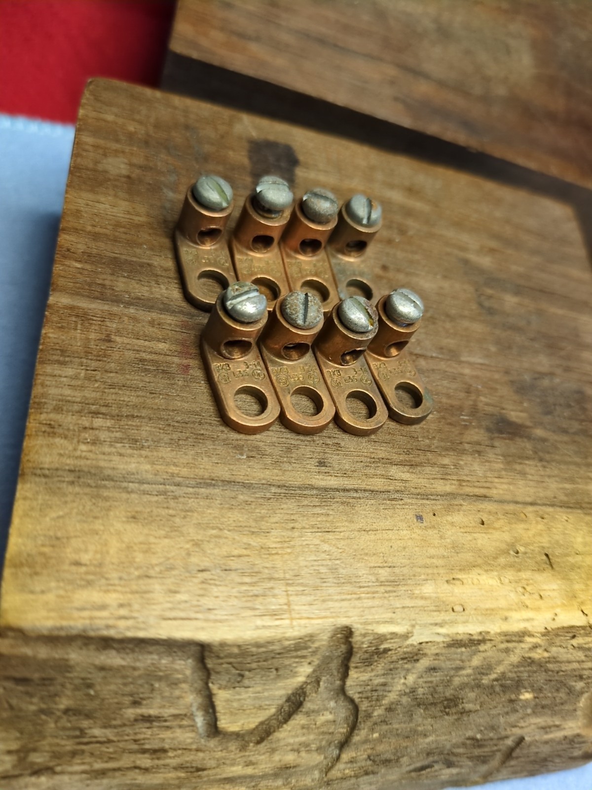 (8) T&B BKB L35 Mechanical Lug Terminal 8 AWG-14 Sol, Copper NOS