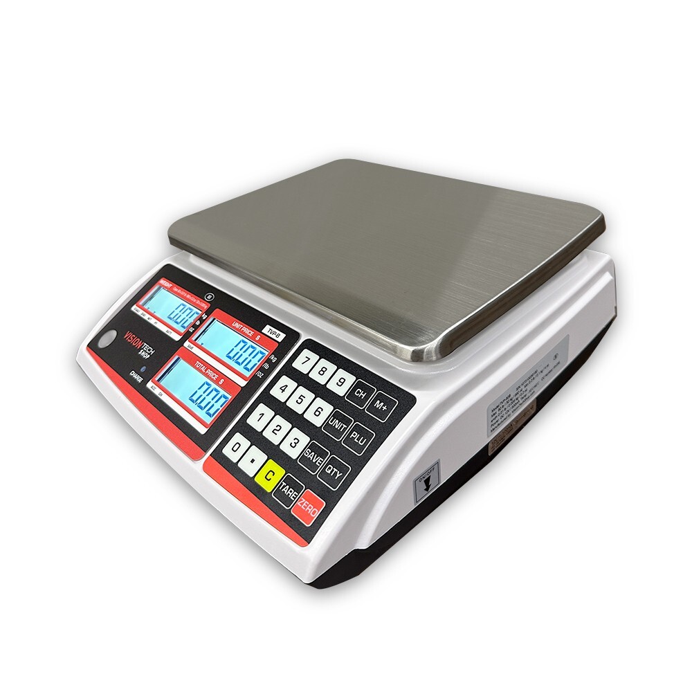 VisionTechShop TVP-30B Price Computing Scale, 30lb Capacity, 0.005lb Readability