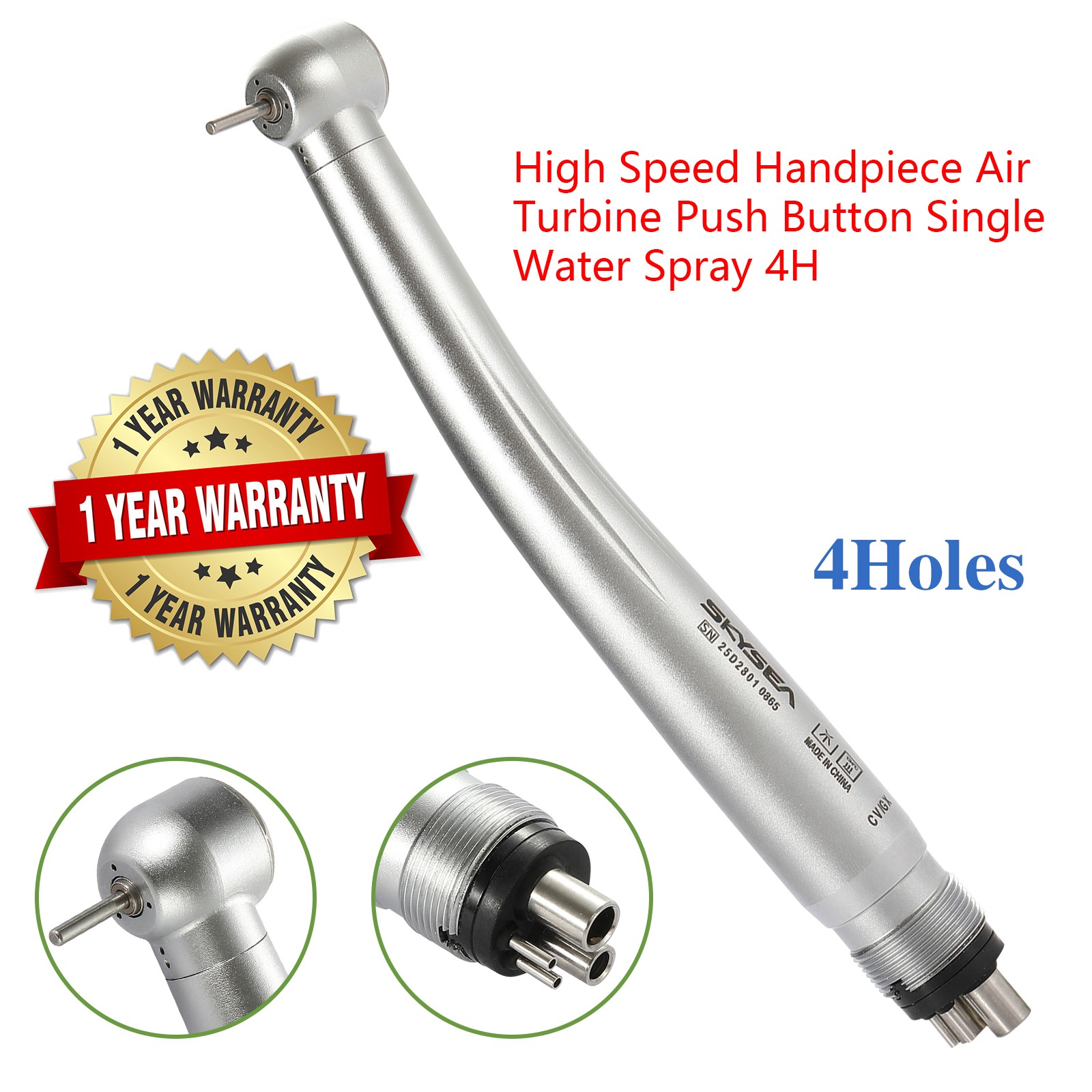 Dental High Speed Handpiece 4 Hole 2 Holes Push Button Turbine STNABM
