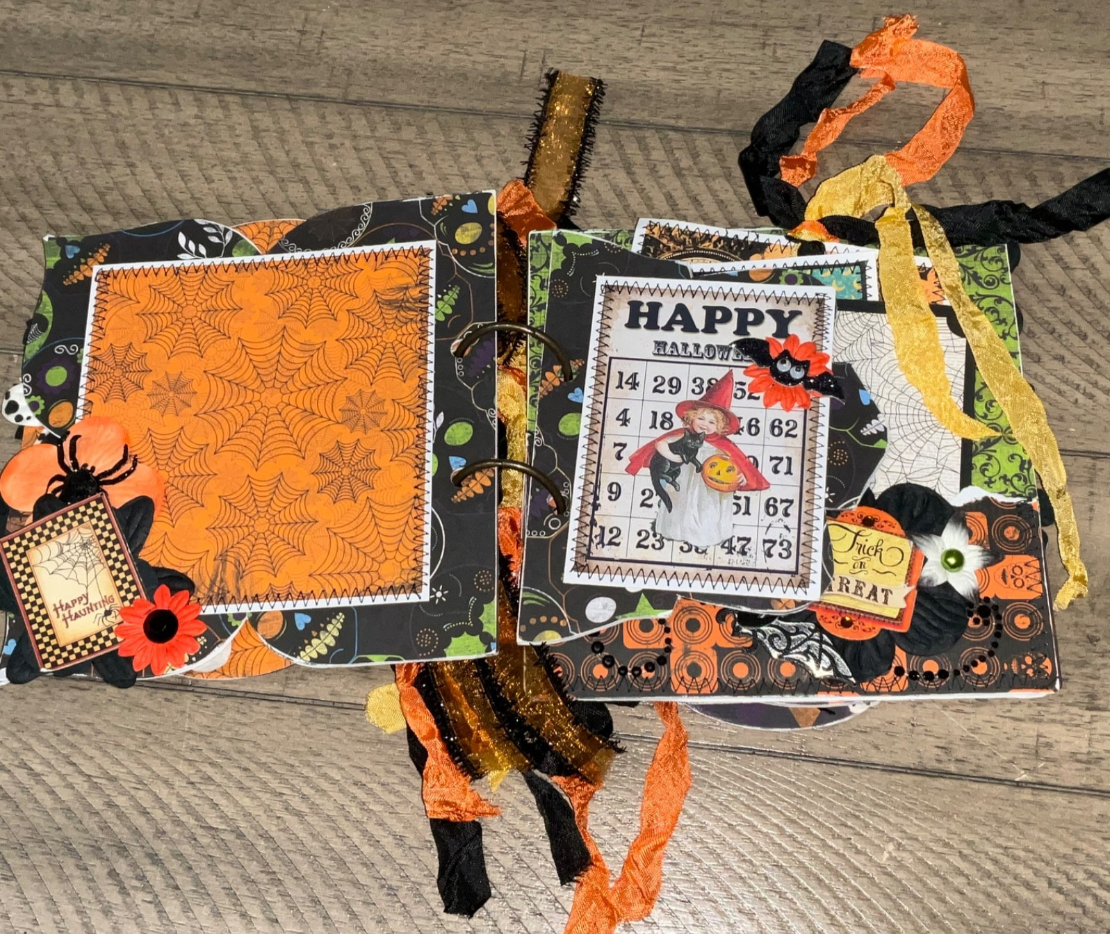 Junk Journal – Halloween Handmade – LOVELY VERY DETAILED OOAK