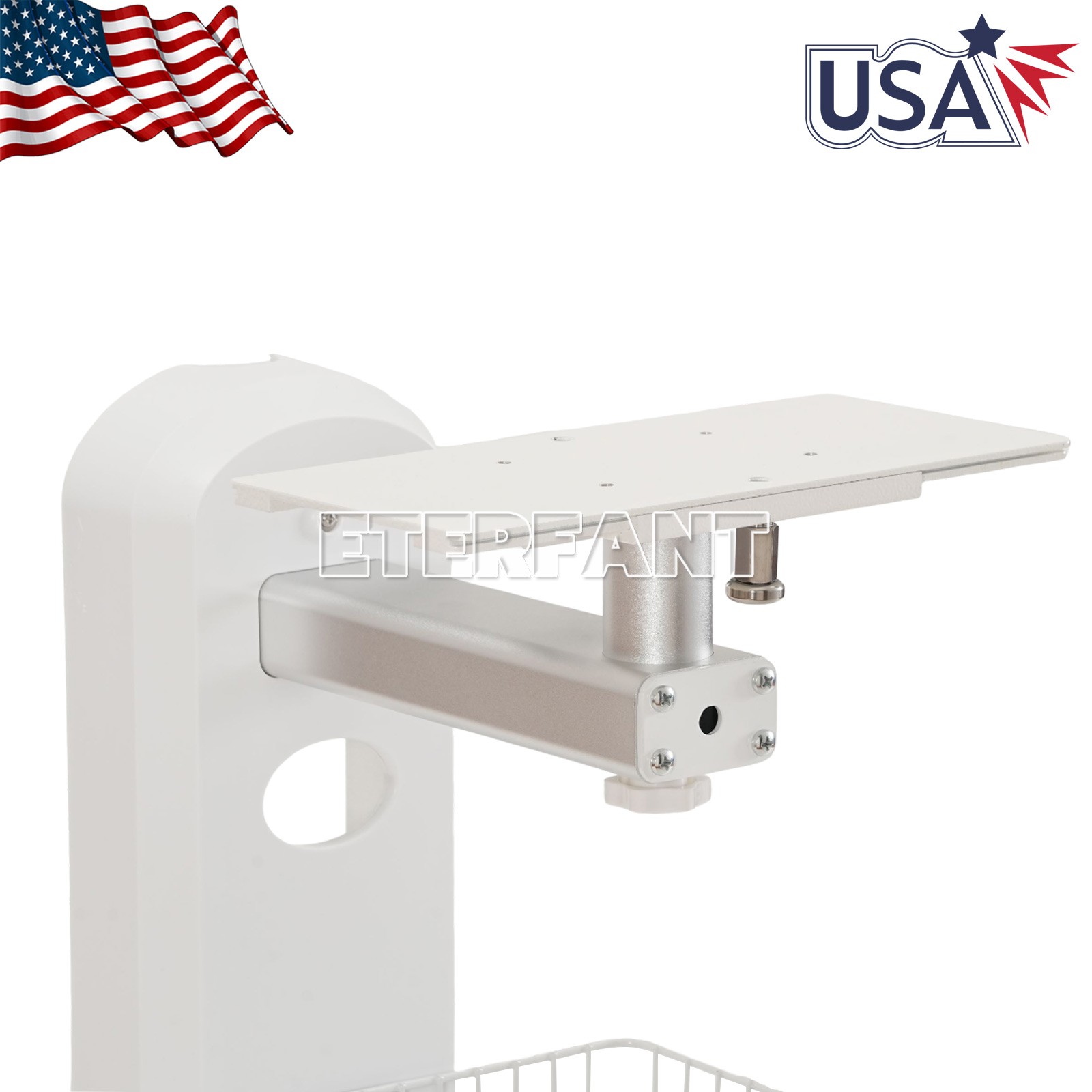 Wall Mounted Stands/Adjustable Mobile Medical Rolling Cart for Patient Monitor