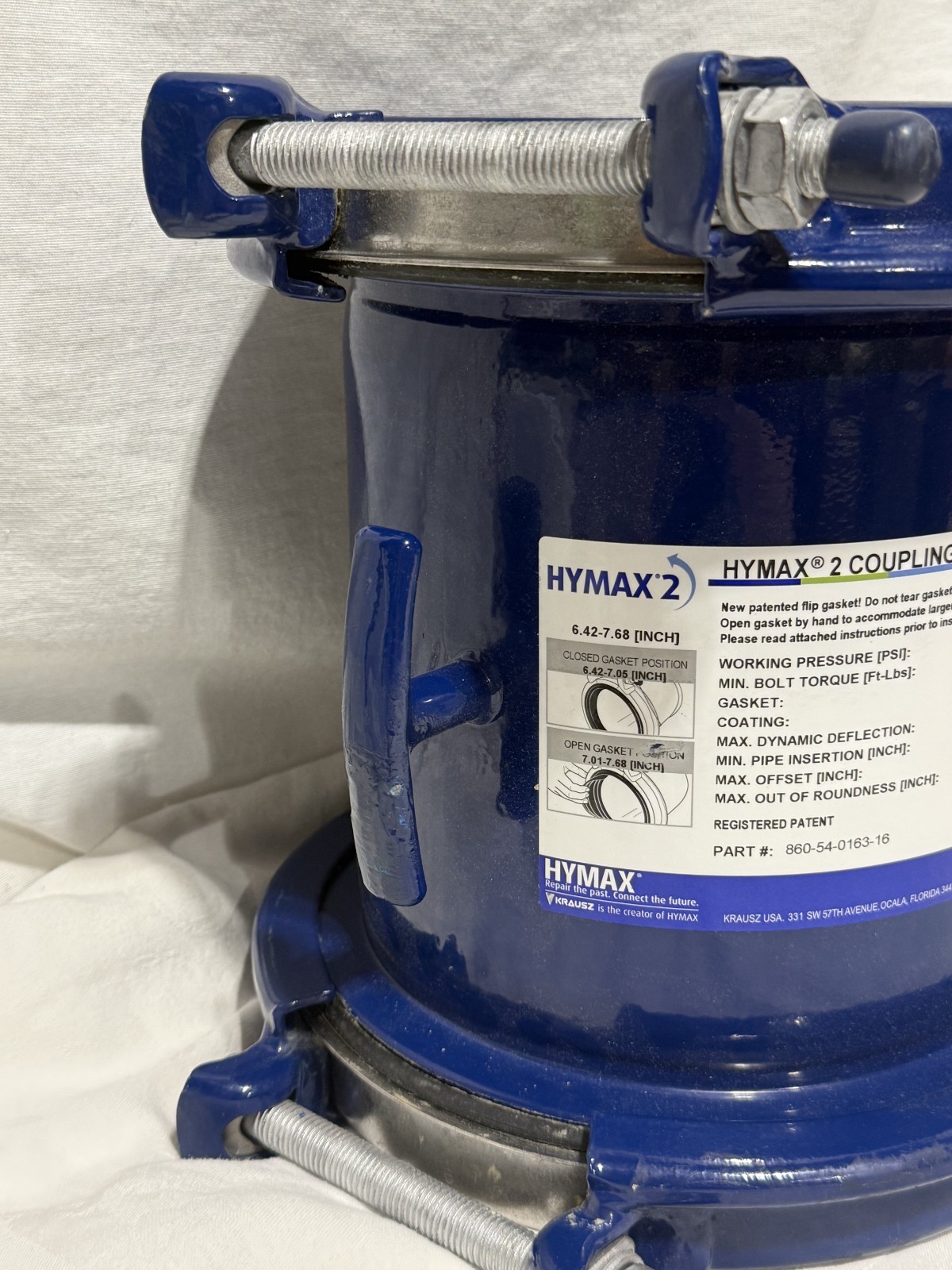 Hymax 2 860-54-0163-16 Coupling‚ 6″ Pressure Rating 260 PSI