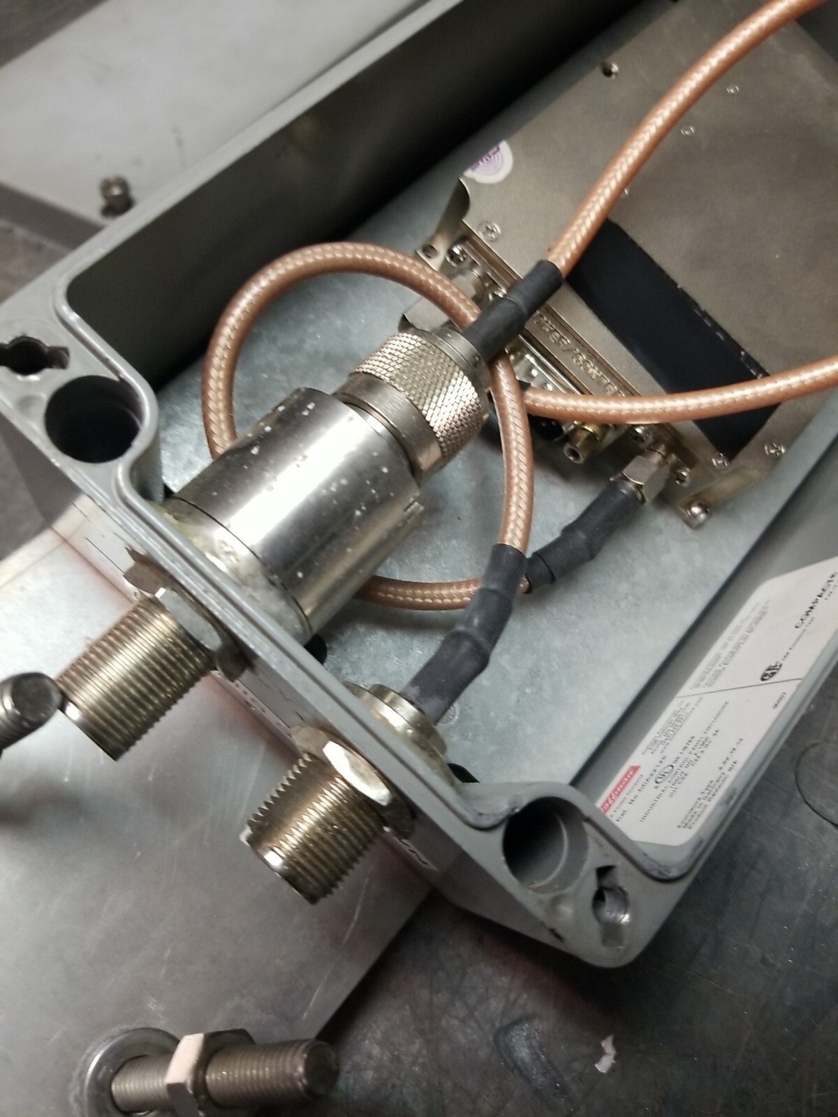 BLOCK DOWN CONVERTER, 1.99 – 2.5GHz in Hoffman Enclosure with pole Mounts