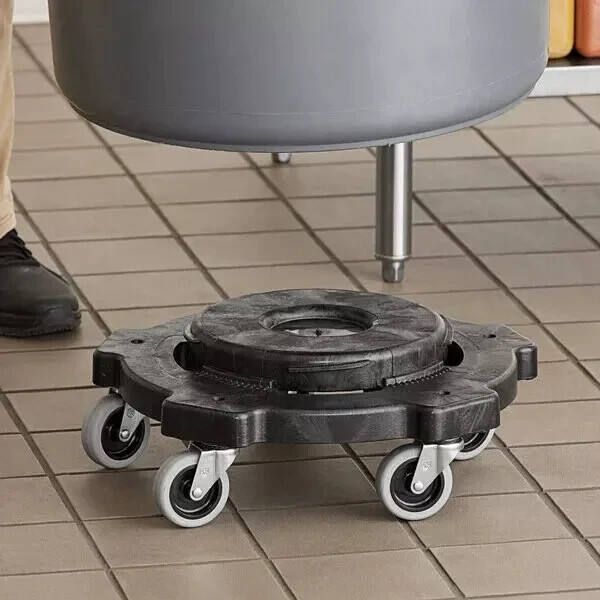 Lavex Janitorial Gray Trash Can Dolly 274TCDOLLY *