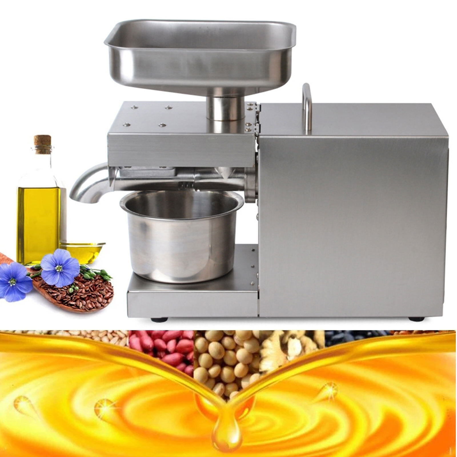Commercial Automatic Oil Press Machine Oil ExpellerElectric Cold/Hot Oil Machine