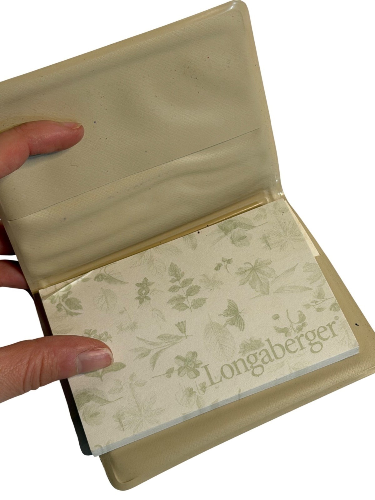 Longaberger Floral Butterfly Notepad Paper Desk Stationary Charming Decor New