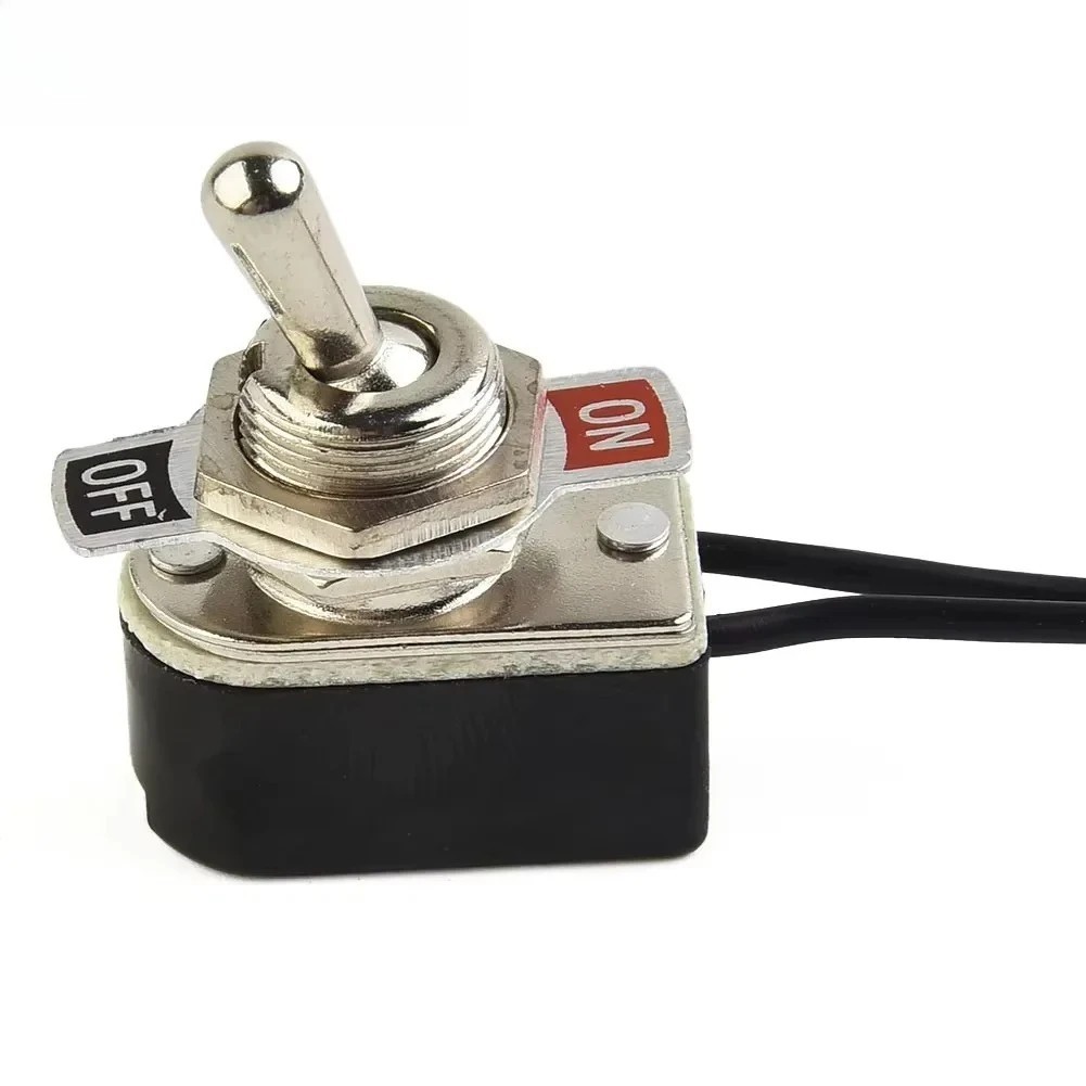 SPST Toggle Switch 6A 125V On Off Rocker Switch with Wire 12mm Mount