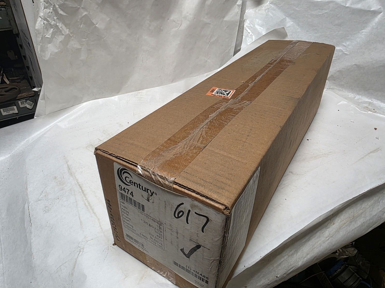 Century Cat 9474 1ph 1075 RPM 1/15 hp 42Y Fr. 115v. 4 Speed Motor