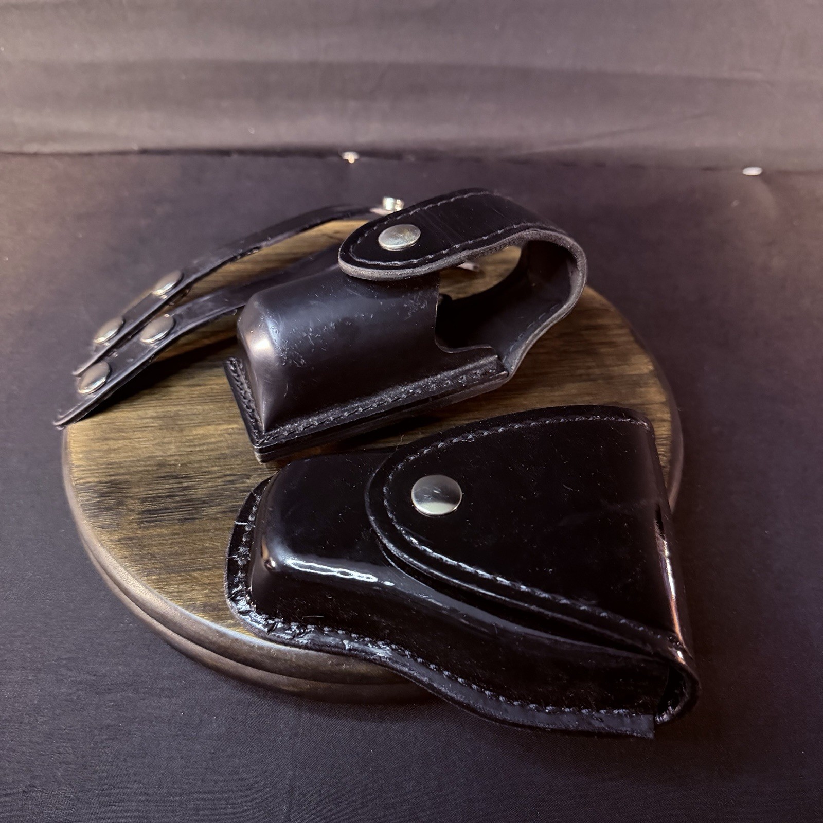 Done Hume Handcuff Case, Safariland Mace/OC Pouch, 2 Belt Keepers High Gloss Lot