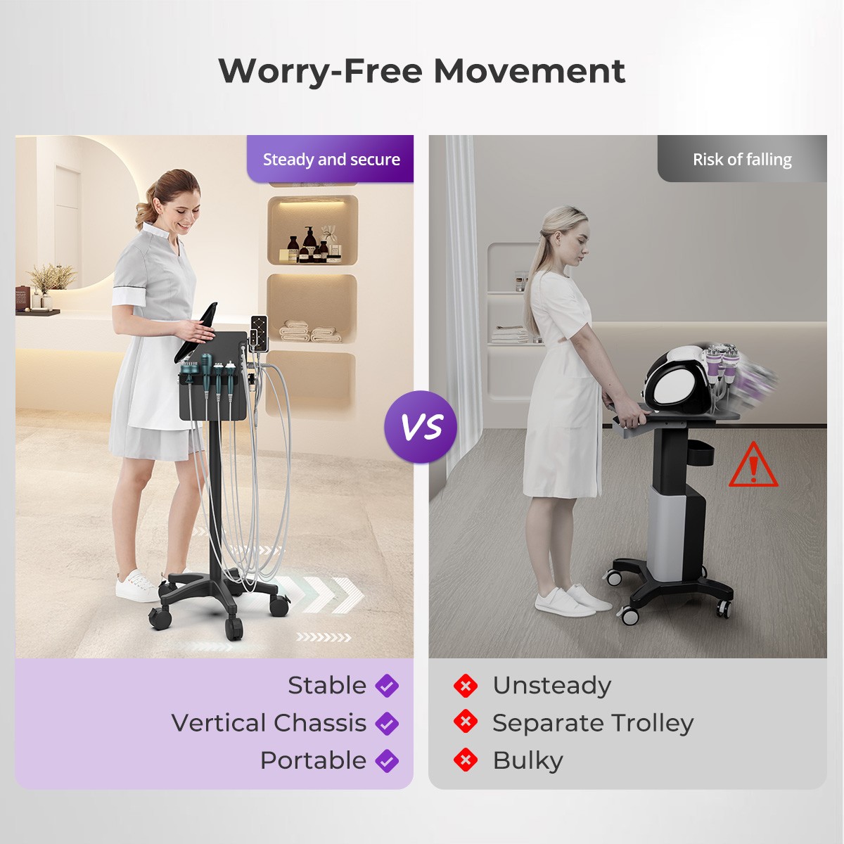 9 in 1 Beauty Machine for Skin Smoothing & Enhance Body Curves Vertical Model