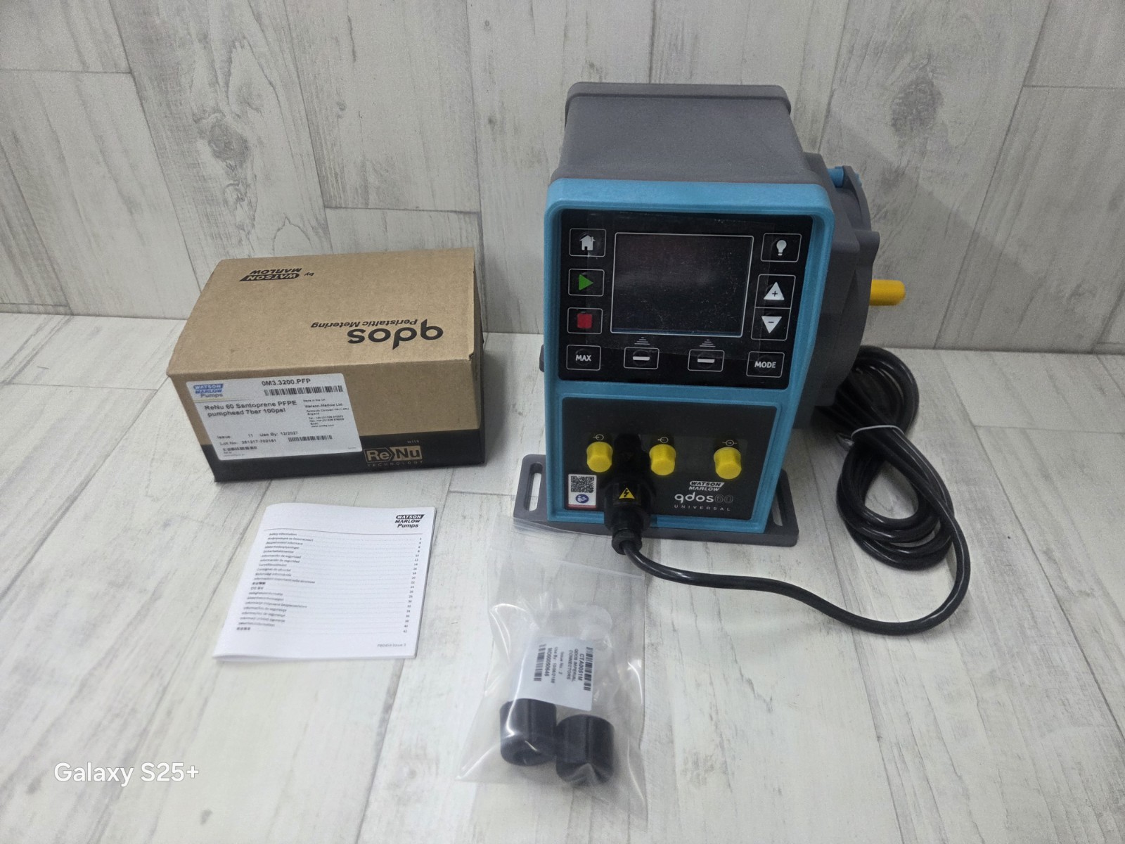 Watson Marlow Qdos60 0-1000 ml/min PFPE OMO.384L.GRA RH SANTOPRENE PUMP HEAD