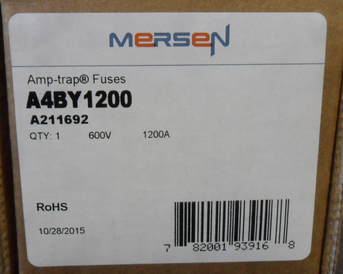 A4BY1200 Class L 1200 Amp 600 Volt Fuse