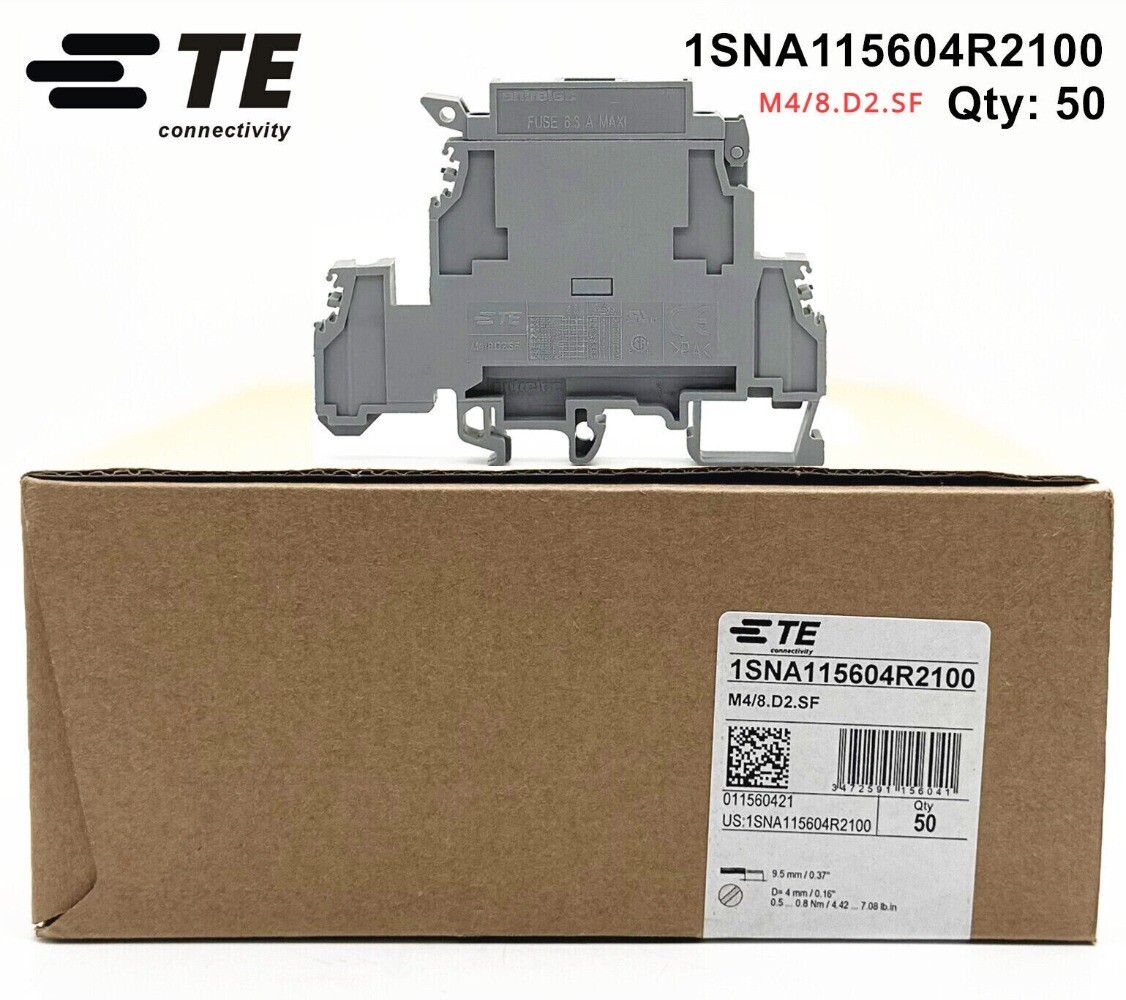 50pcs/box TE entrelec Terminal M4/8.D2.SF 1SNA115604R2100 Terminal Blocks