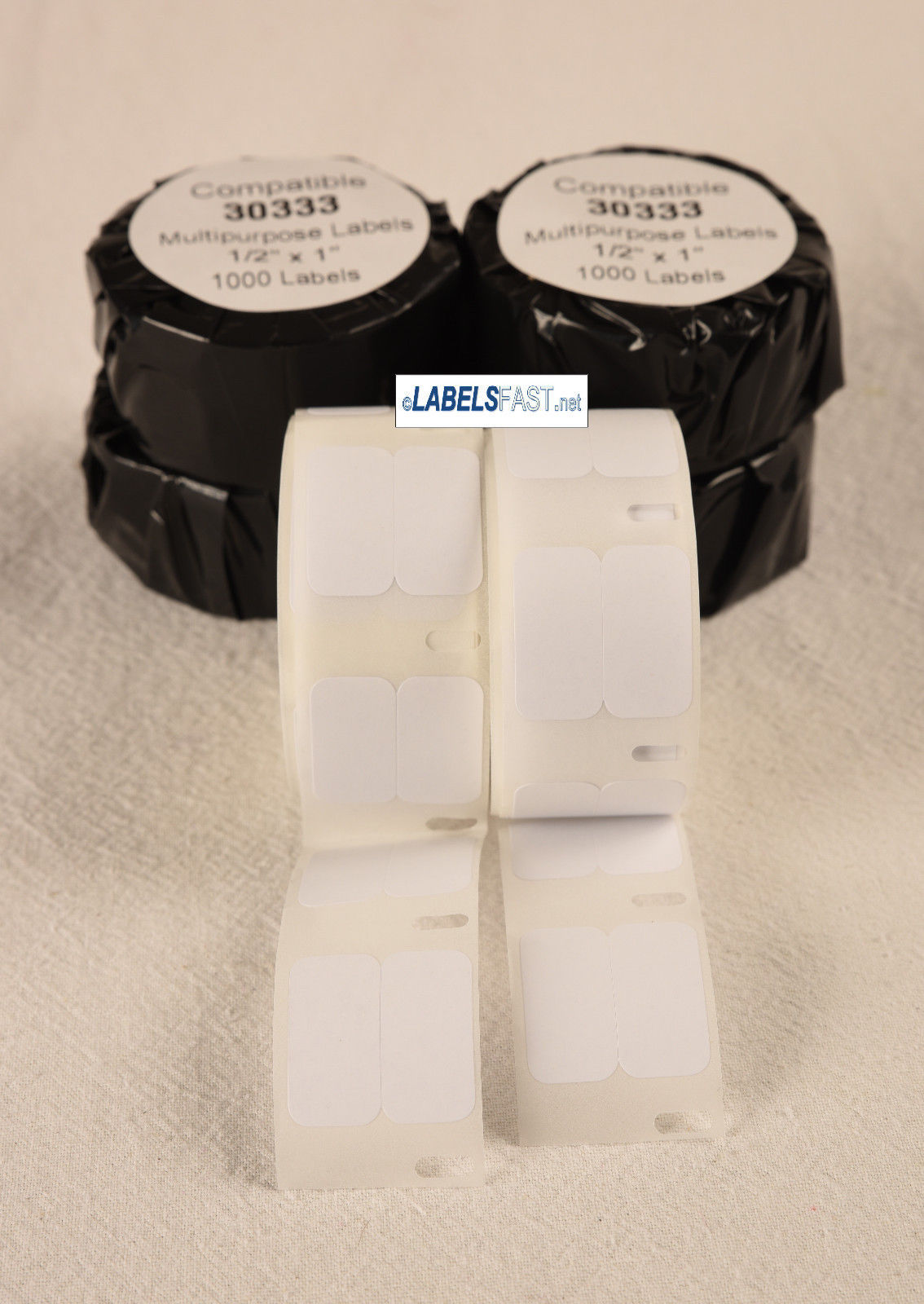 Compatible DYMO 30333 Multipurpose Labels (1/2″ x 1″)-Each Roll has 1000 Labels