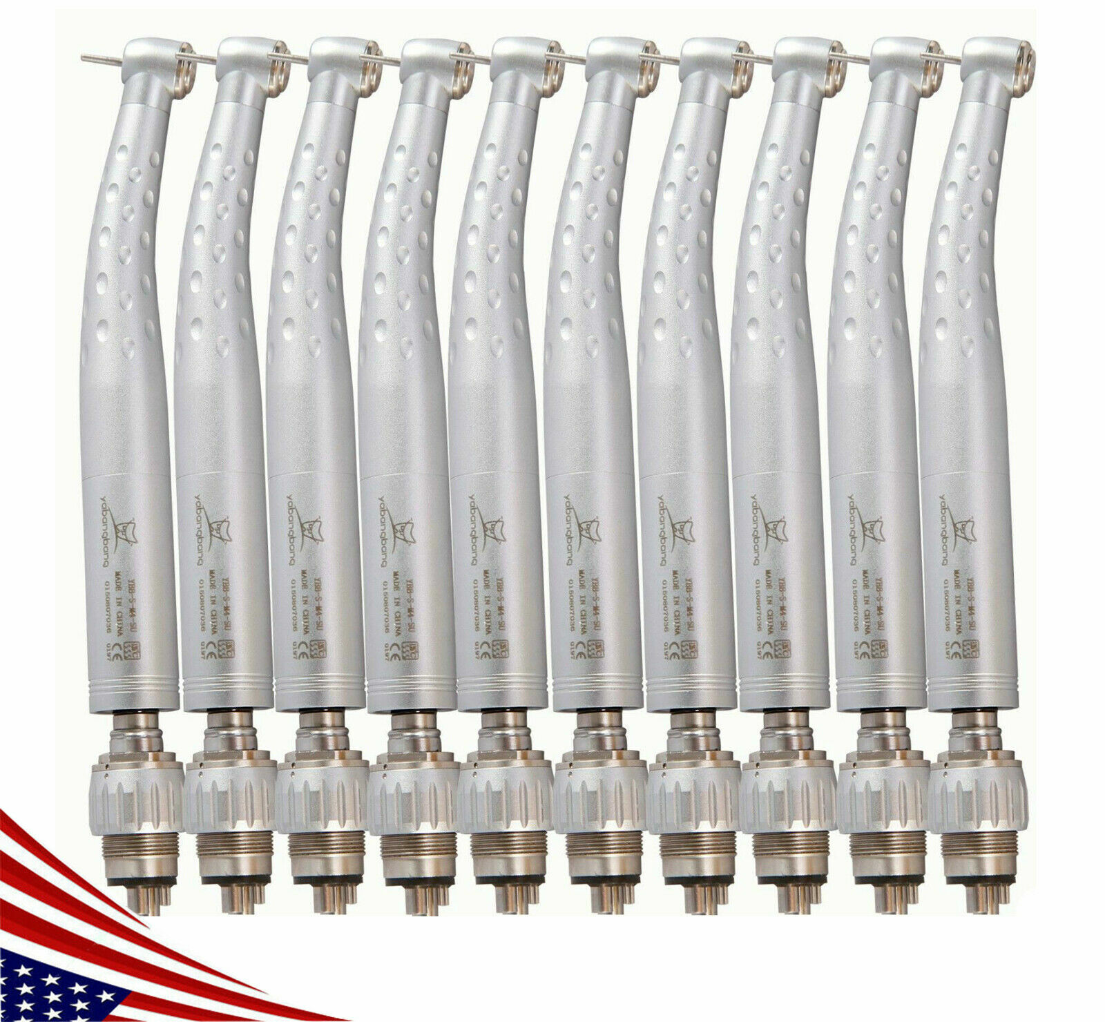 Pack of Dental Fast High Speed Handpiece with 4 Holes Swivel Coupler