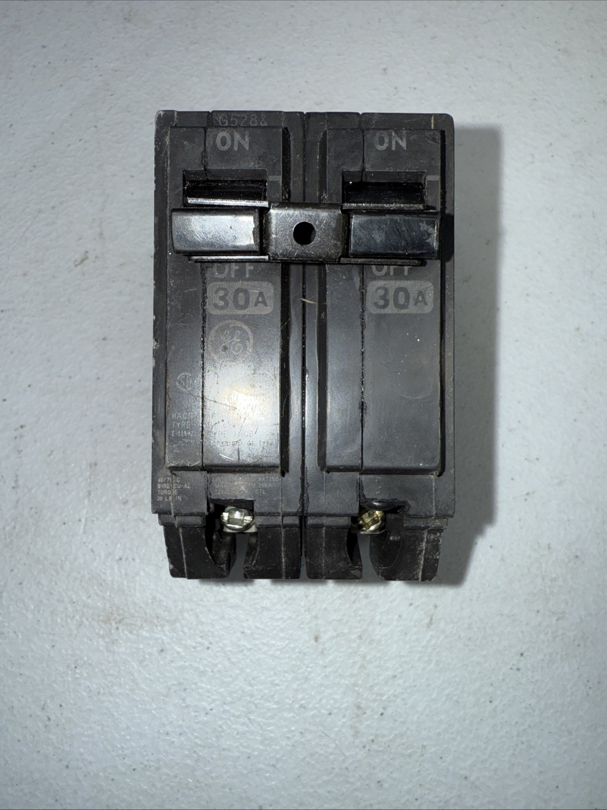 GE THQB2130 30 Amp 240 Volt 2 Pole Bolt-On Circuit Breaker