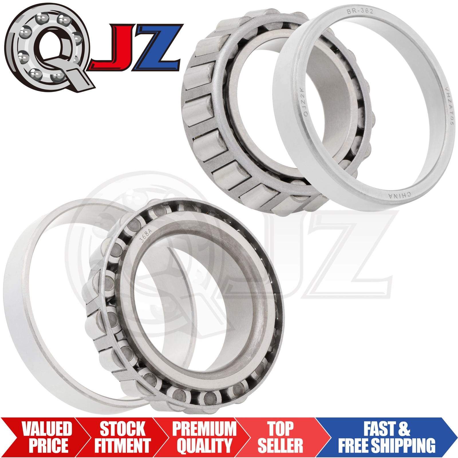 [Qty.2] 368A-362 Tapered Roller Bearing Set Cone & Cup [2.0 in ID x 0.7874 in W]