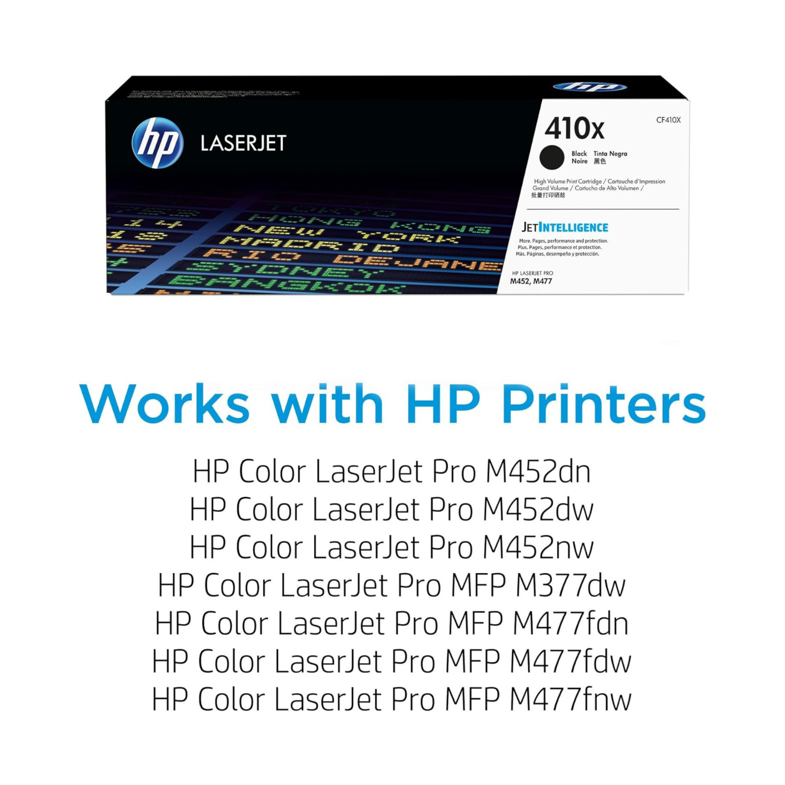 HP 410X High Yield Toner Set CF410X-CF413X Genuine OEM Factory Sealed Fast Ship