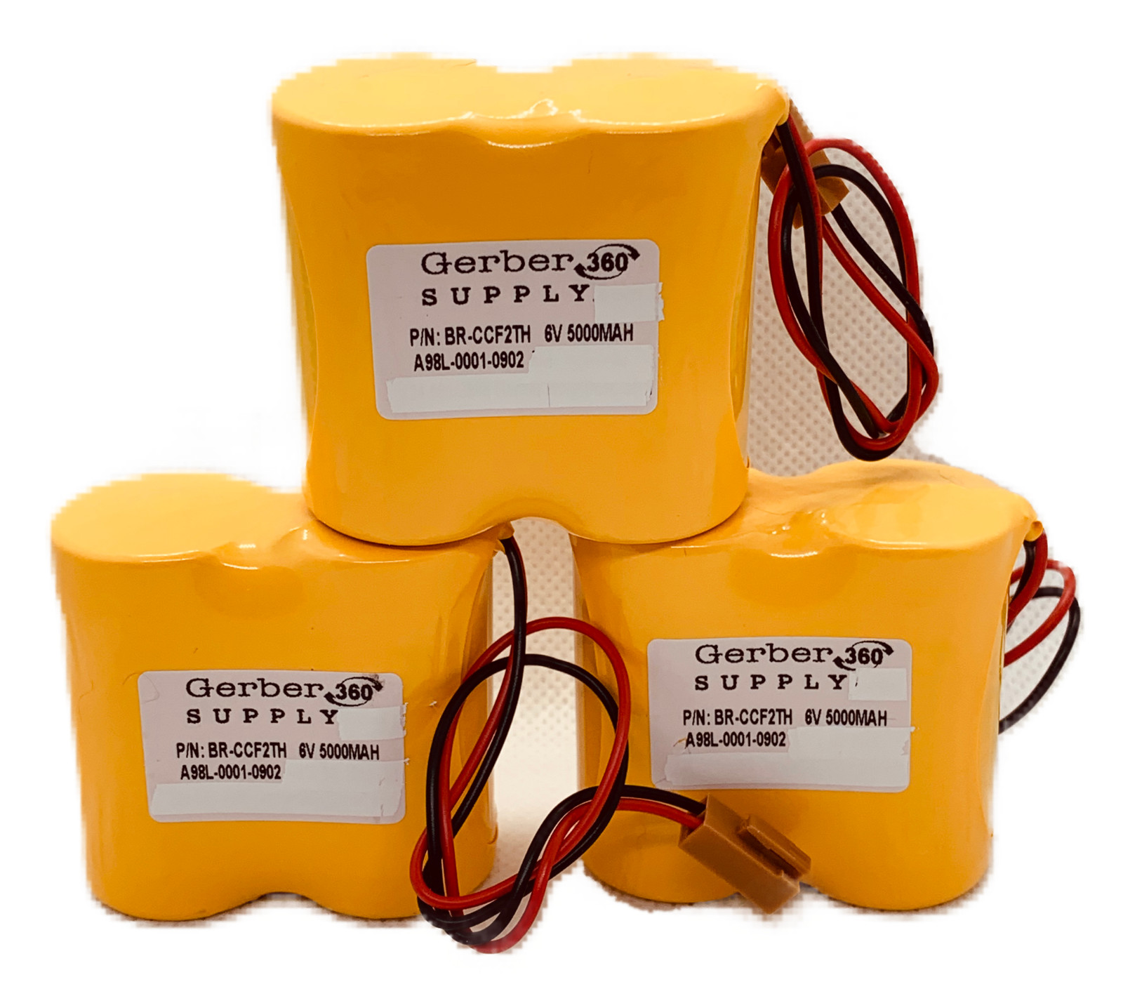 3 Pack! BR-CCF2TH (A98l-0001-0902) 6V 5000mAh Backup Battery for Fanuc controls