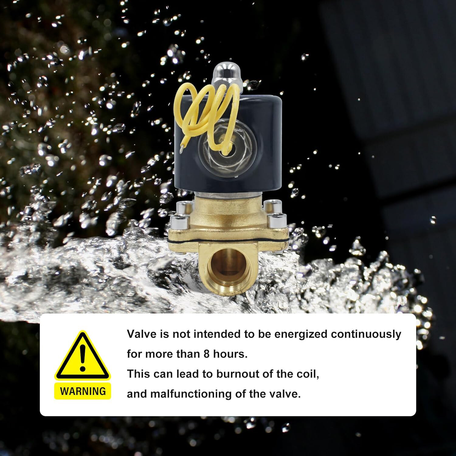 1/2″ PT AC 110V Electric Solenoid Valve Brass Water Air Gas 2W-160-15 US STOCK