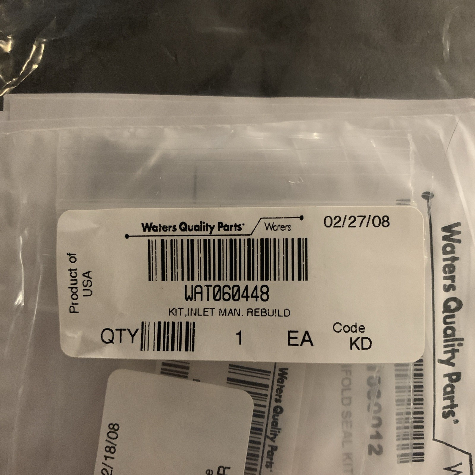 Waters WAT060448 Inlet Manifold Rebuild Kit HPLC