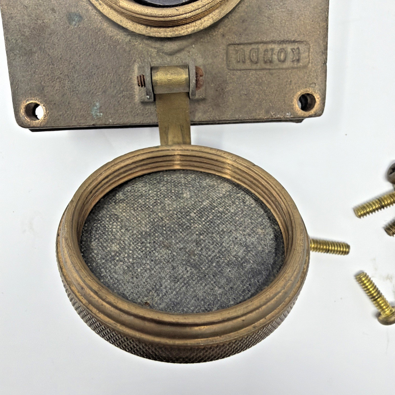 Vintage KONDU Bronze Watertight Surface Mount Rotary Switch Box Marine
