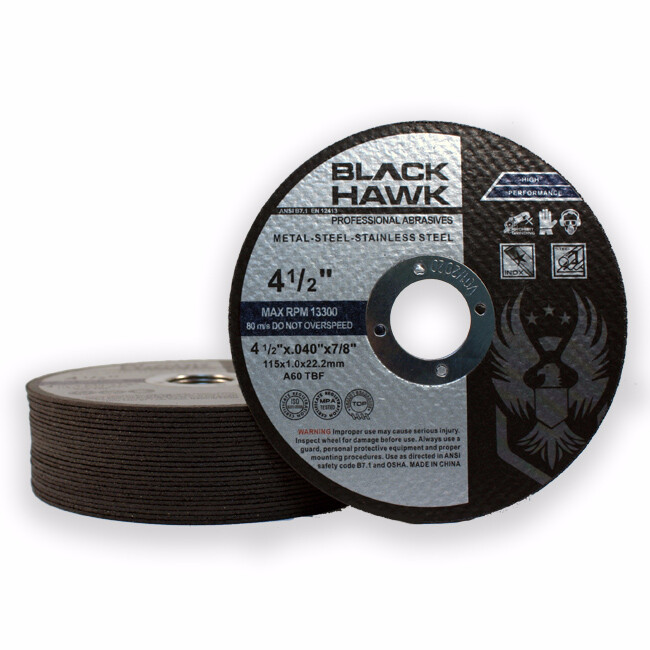 100 Pack 4-1/2″x.040″x7/8″ Cut-off Wheel – Metal & Stainless Steel Cutting Discs