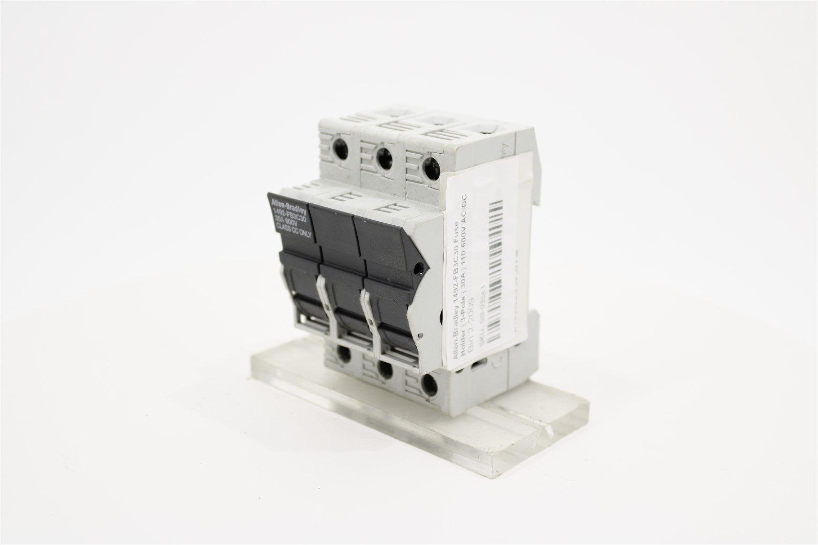 Allen-Bradley 1492-FB3C30 Fuse Holder | 3-Pole | 30A | 110-600V AC/DC