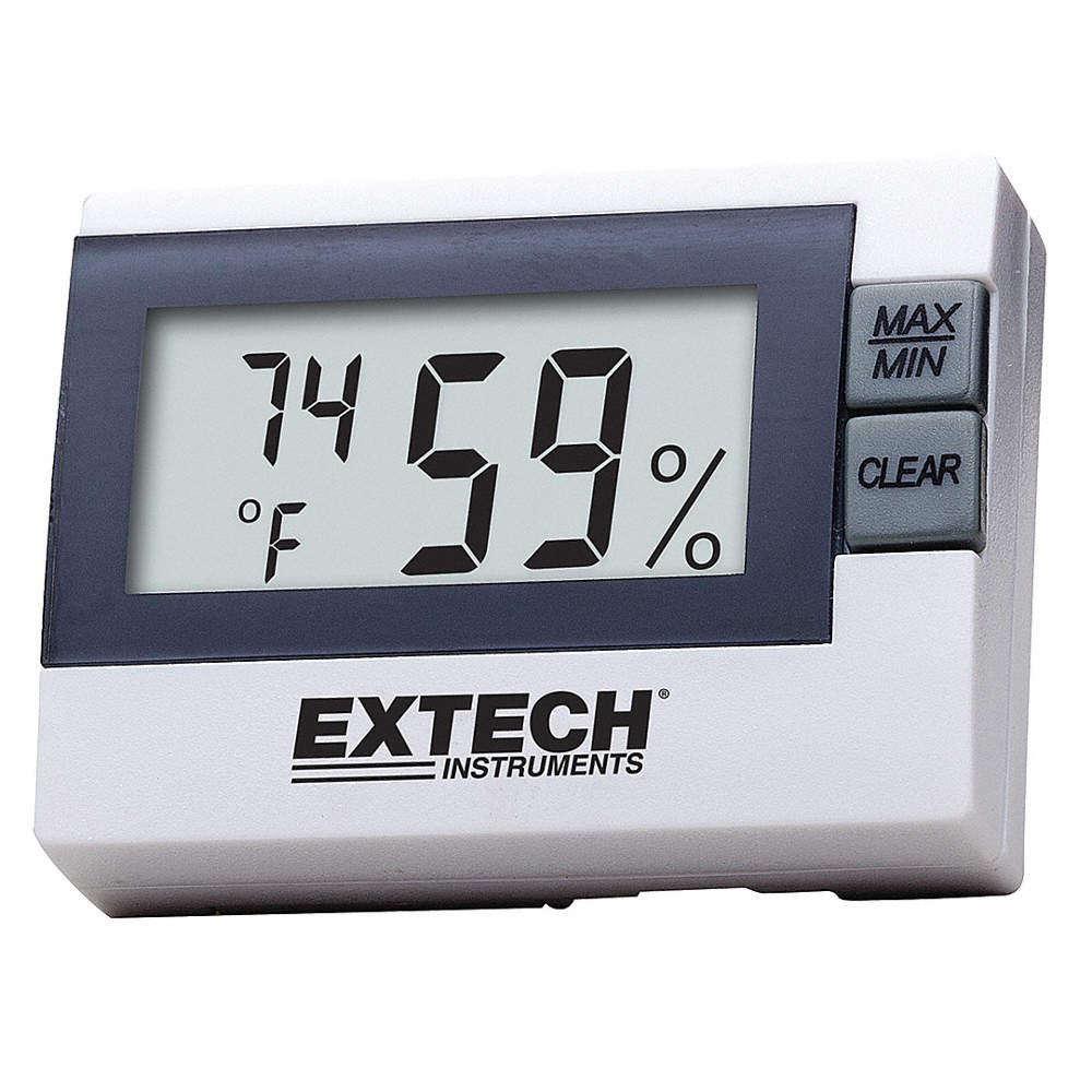 EXTECH RHM15 Digital Hygrometer,Indoor,LCD 30ZU96