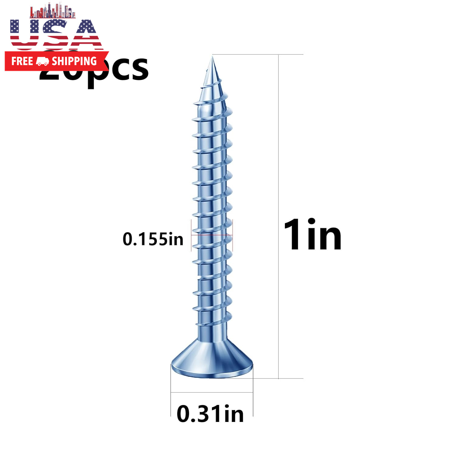 Self-Drilling Drywall Anchors Assortment Kit – 182 Pcs for Concrete, Drywall,She