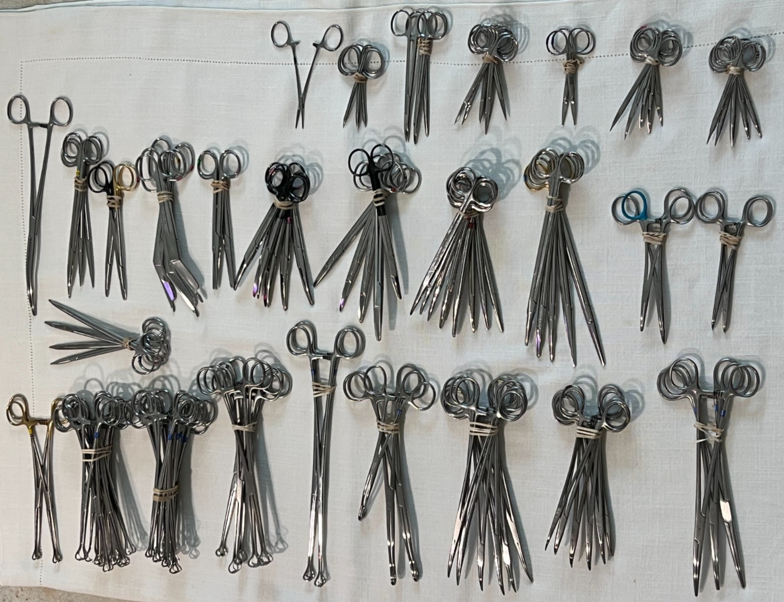 Assorted Lot of 119 Various Brand & Size Of OR Medical Surgical Instruments, S.S
