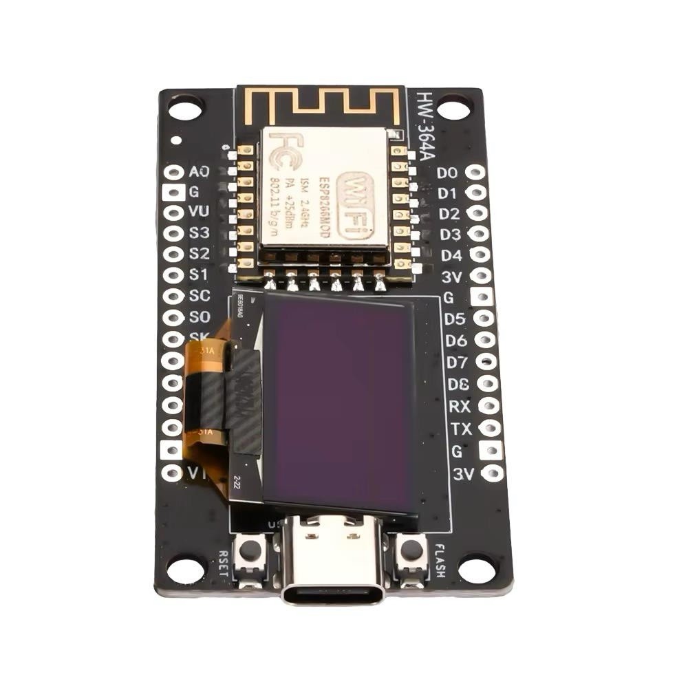 NodeMCU ESP8266 Development Board 0.96” OLED Display for Arduino /Micropython