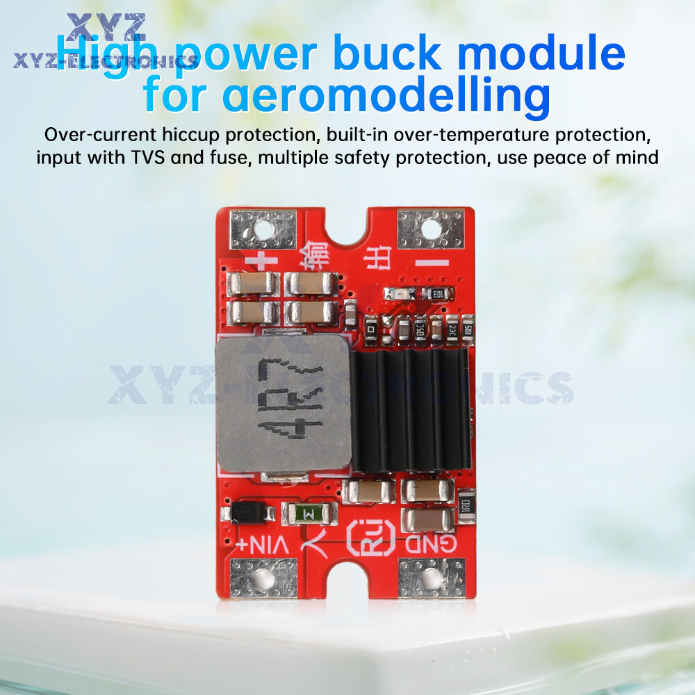 27V to 5V12V8A Mini DC-DC Step down Module Model Aircraft High Power Buck Module