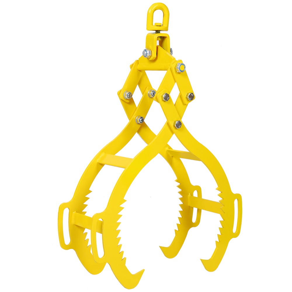 4 Claw Timber Log Lifting Tongs Grabber Tong 32 Inch Heavy Duty Logging Tool