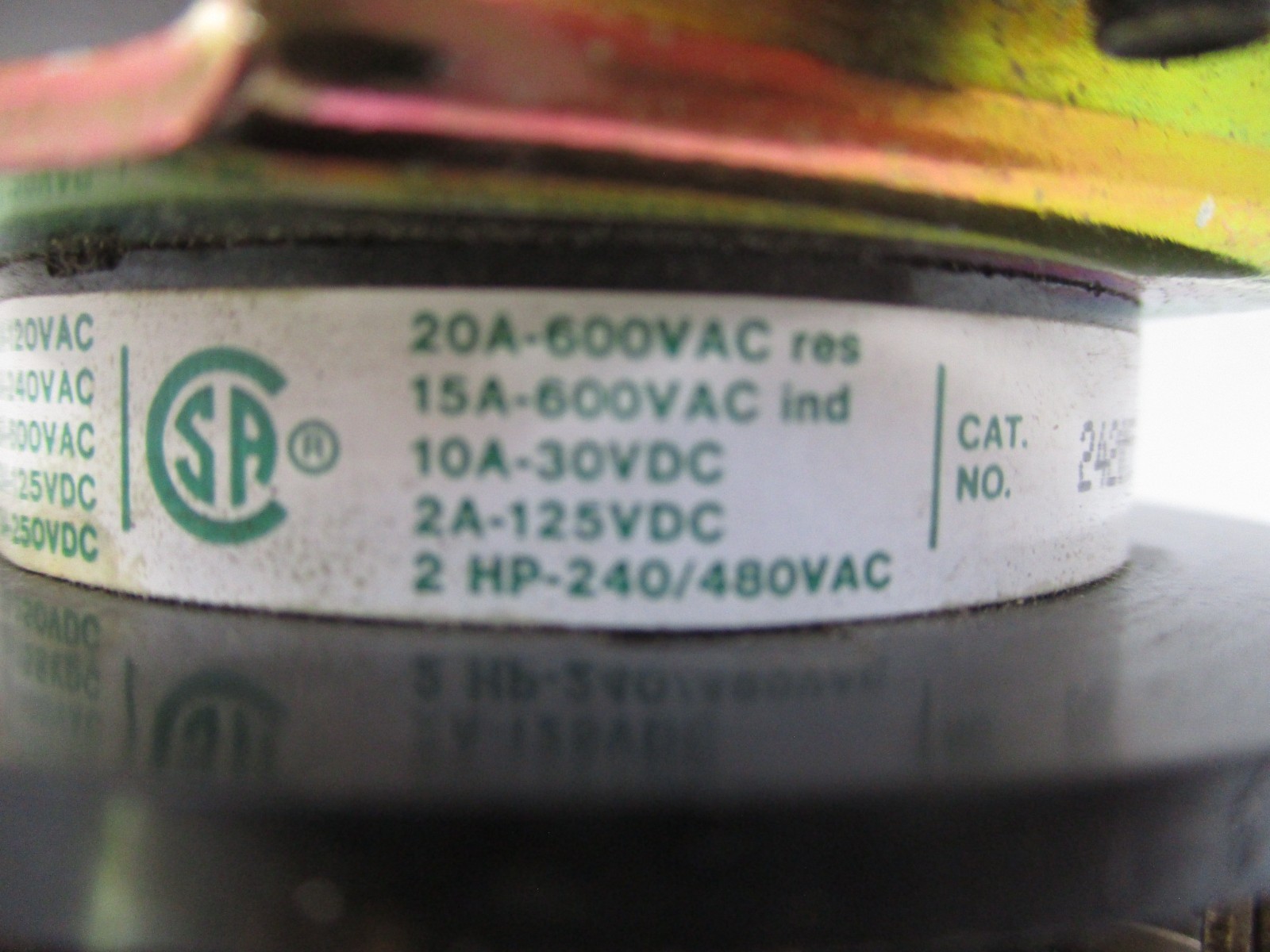 Electroswitch 24205B Series 24 20 Amp Rotary Switch 20A 600V 10A 30-VDC