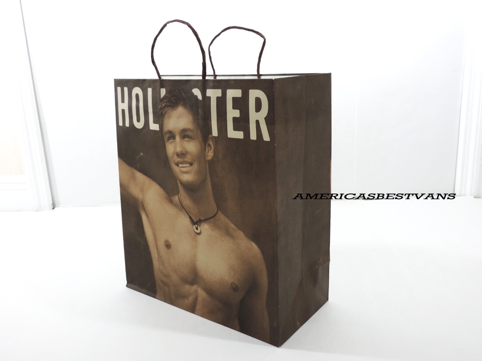 HOLLISTER LOT OF 6 LARGE PAPER BAG,PRE-OWNER, BY ABERCROMBIE COLLECTORS BAGS