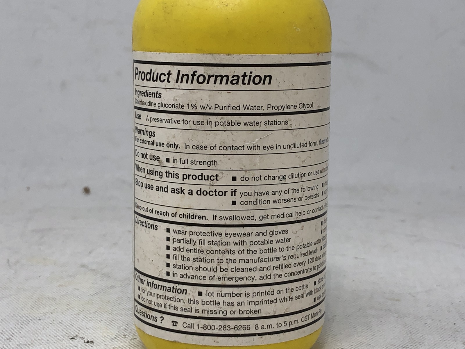 Hydrosep Water Treatment Additive for Eyewash Stations – One 8oz Bottle